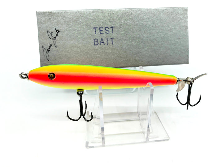 Little Sac Bait Company Bass Zombie Rainbow Fire Color Signed Test Box