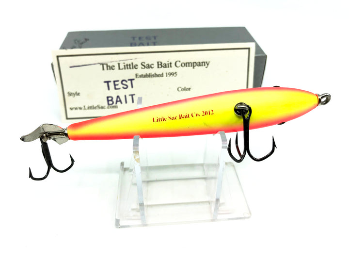 Little Sac Bait Company Bass Zombie Rainbow Fire Color Signed Test Box