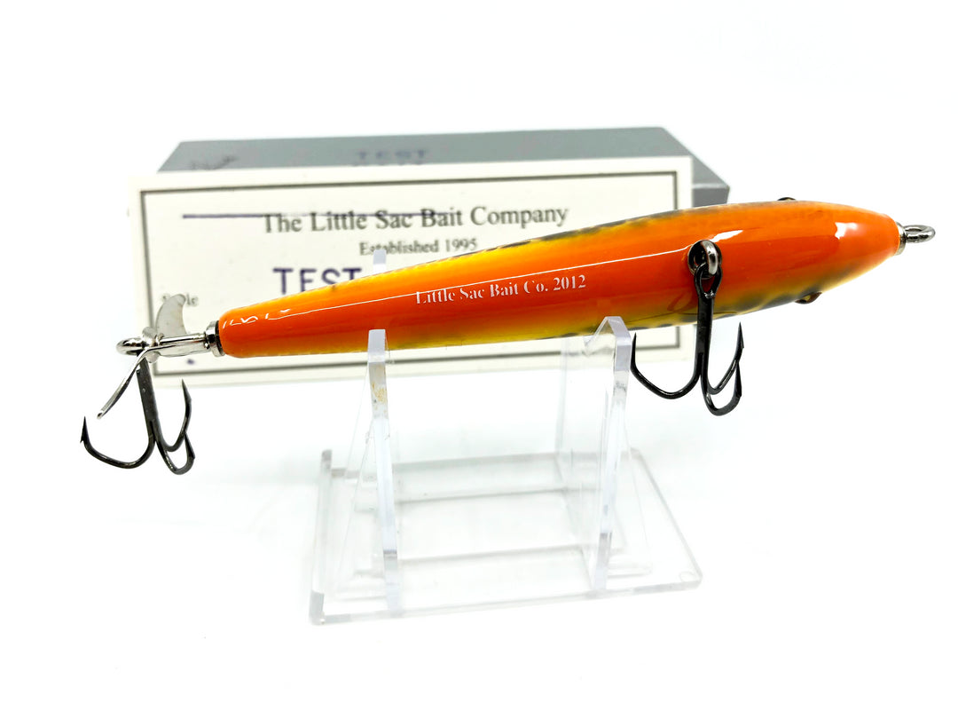 Little Sac Bait Company Bass Zombie Brown Crawdad Color Signed Test Box