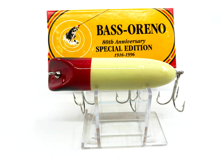Luhr-Jensen South Bend 80th Anniversary Bass-Oreno Red & White Color New in Box