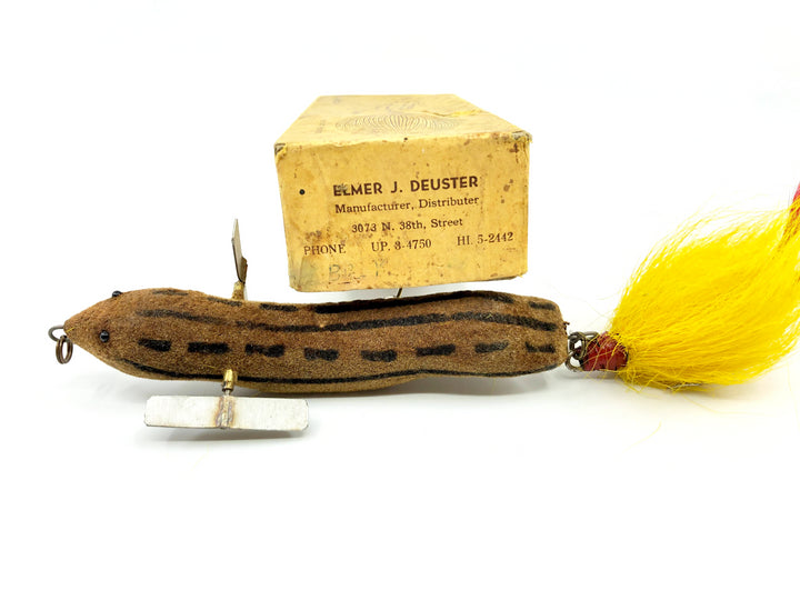 Elmer J. Deuster Gopher Lure with Box Antique Wisconsin Musky Lure