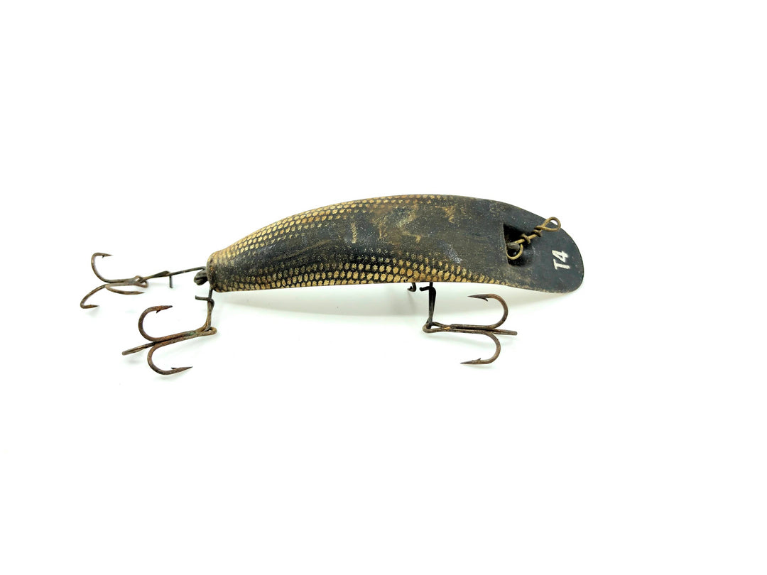 Helin Vintage Flatfish T4 Gold Scale Color Lure
