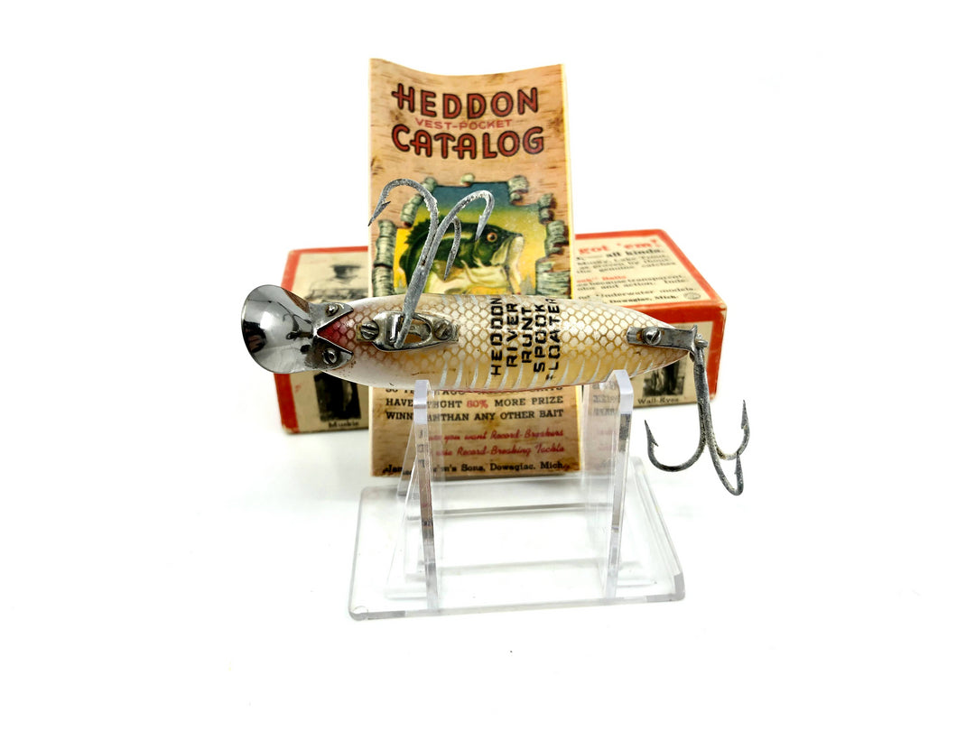 Heddon River Runt 9402XS White and Red Shore Minnow Color with Brush Box / Paper