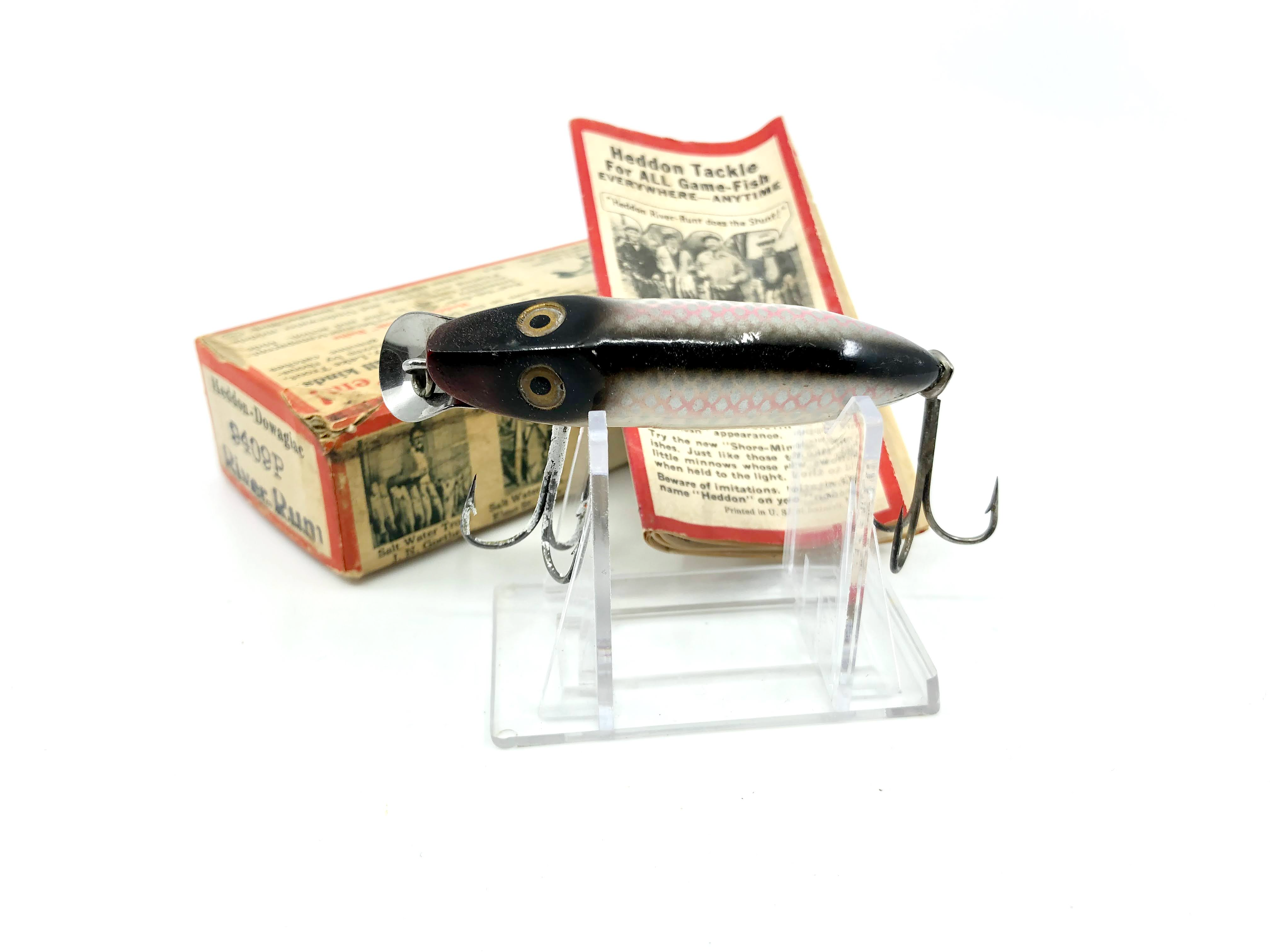 Heddon River Runt Box 9409 XSK Seltene Goldfischköder Vintage 2PC Pinsel Box Tough