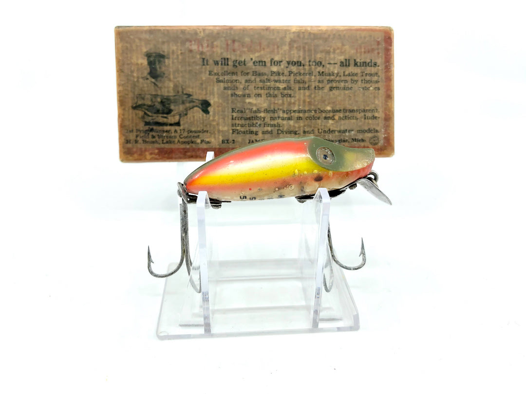 Heddon River Runt 9111 Rainbow Color with Brush Box
