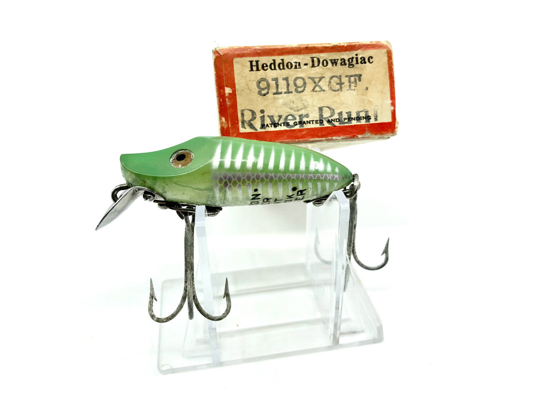 Heddon River Runt 9119XGF Greenfish Shore Minnow Color with Brush Box / Paper