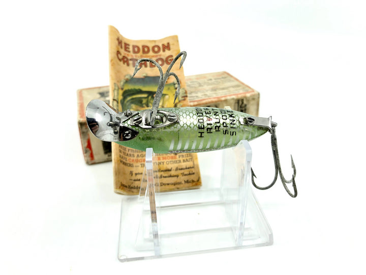 Heddon River Runt 9119XGF Greenfish Shore Minnow Color with Brush Box / Paper
