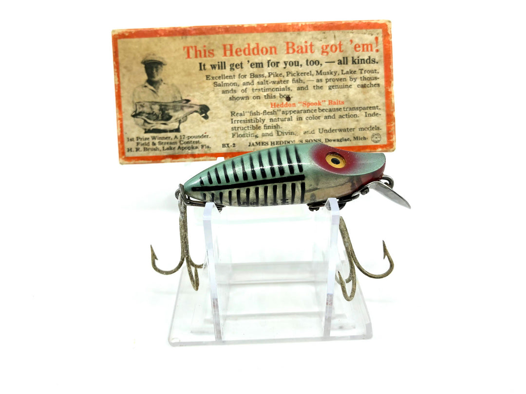 Heddon River Runt 9119XRG Green Shore Minnow Color with Brush Box / Paper