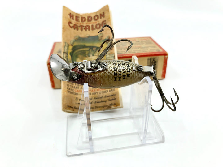 Heddon River Runt 9019L Perch Scale Color with Brush Box / Paper