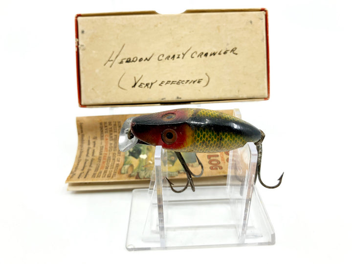 Heddon River Runt 9019L Perch Scale Color with Brush Box / Paper