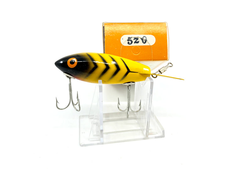 Vintage Wooden Bomber 520 Yellow with Black Ribs Color with Box