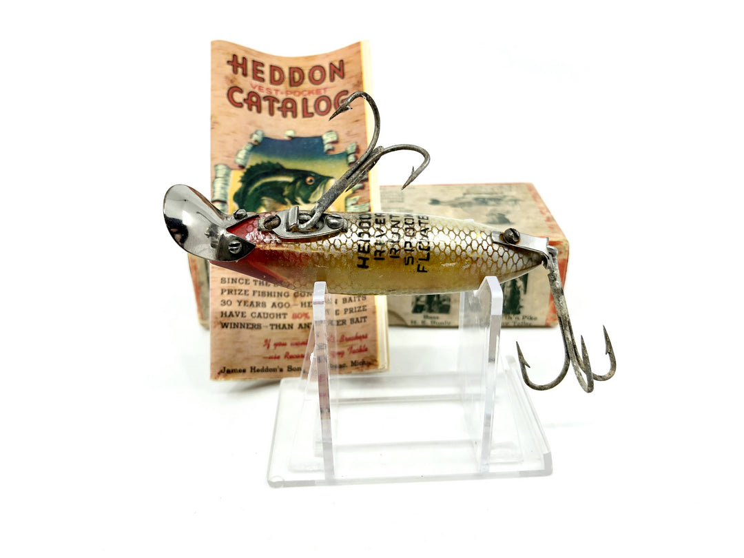 Heddon River Runt 9409L Perch Scale Minnow Color with Brush Box / Paper