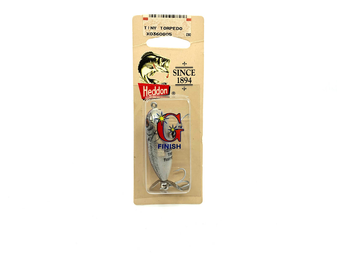 Heddon Tiny Torpedo X0360G05 Pearl Purple G Finish Color New on Card Old Stock