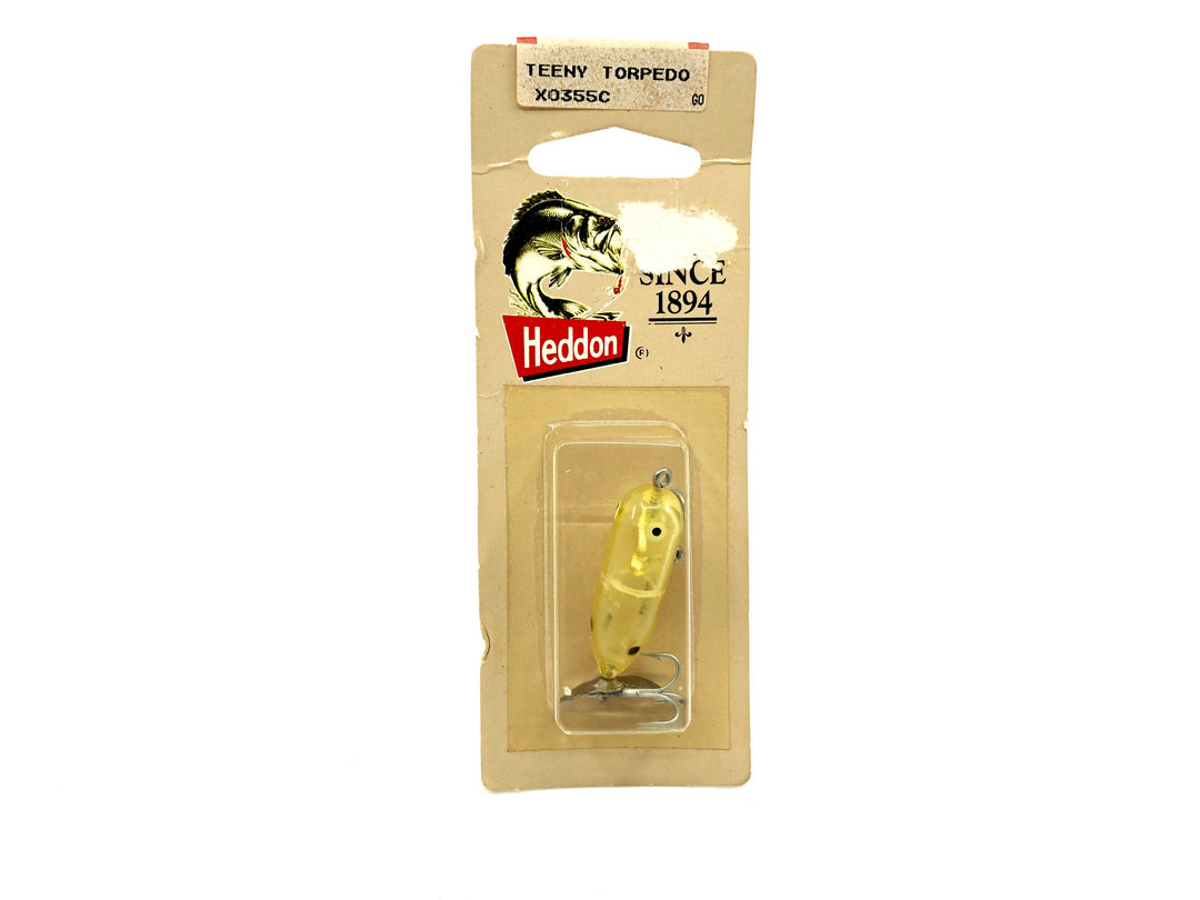 Heddon Teeny Torpedo X0355C Clear Color New on Card Old Stock