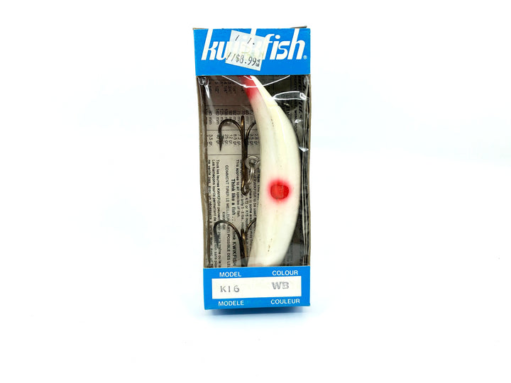Kwikfish K16 WB White Black Stripe Color New in Box Old Stock