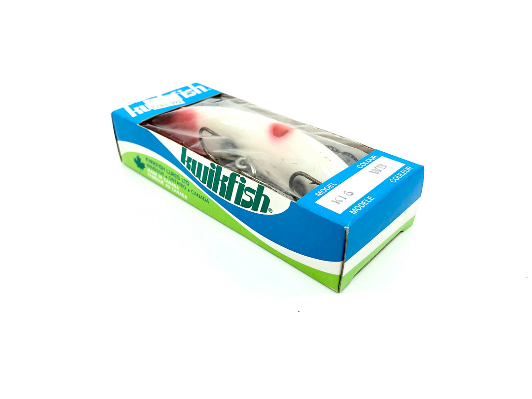 Kwikfish K16 WB White Black Stripe Color New in Box Old Stock