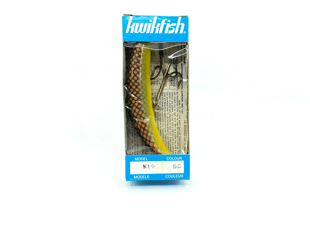 Kwikfish K16 SC Black Orange Scale Color New in Box Old Stock