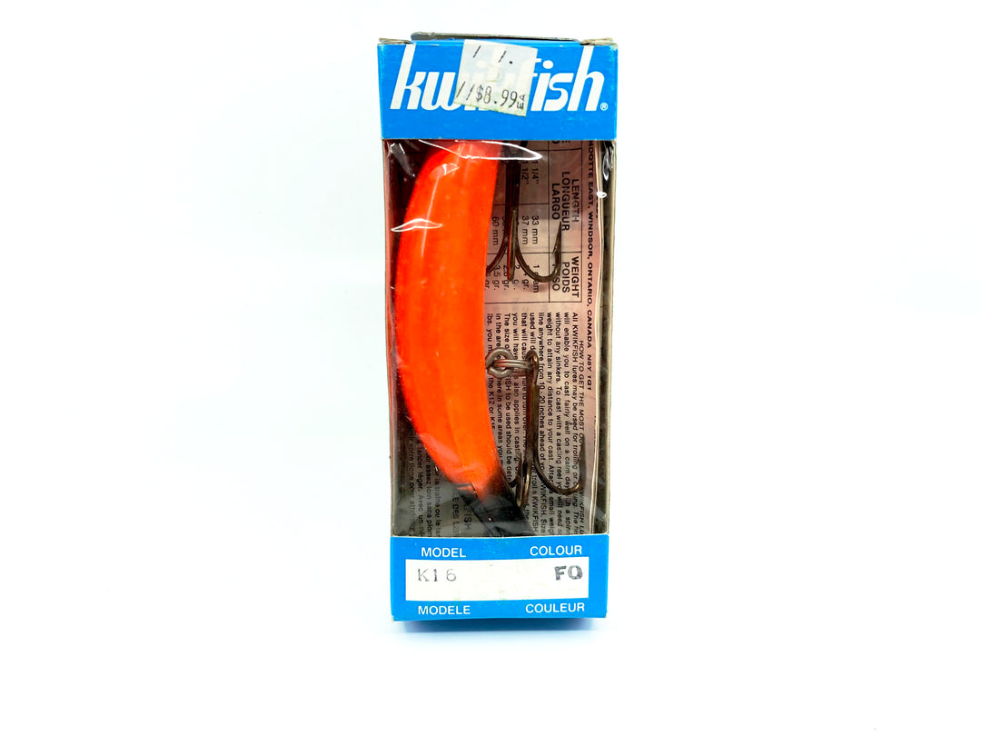Kwikfish K16 FO Fire Orange Color New in Box Old Stock