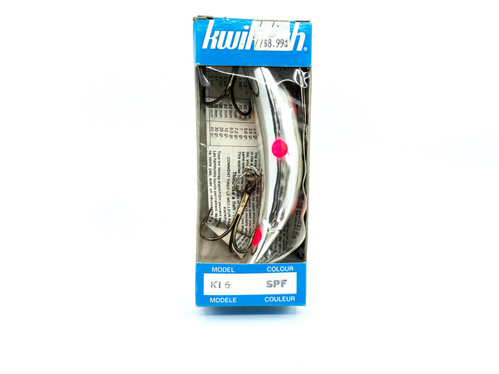 Kwikfish K16 SPF Silver Plated Red Fluorescent Spots Color New in Box Old Stock