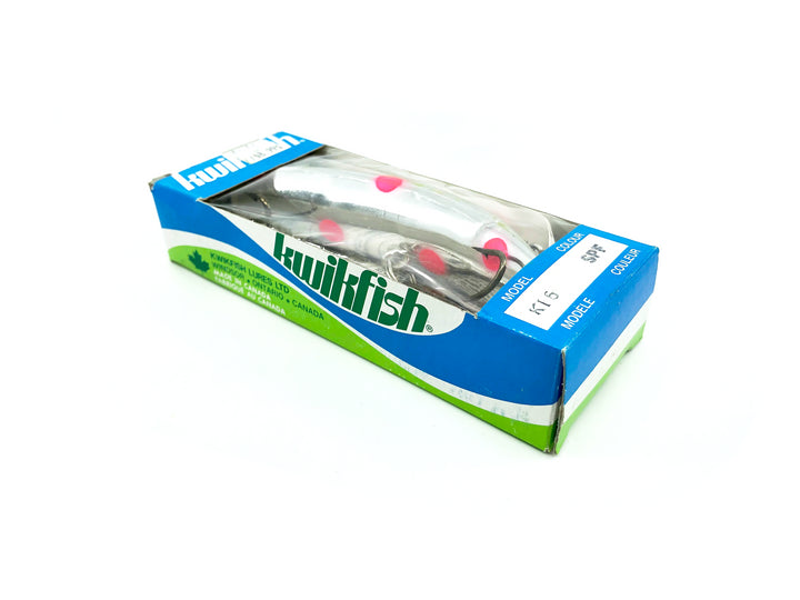 Kwikfish K16 SPF Silver Plated Red Fluorescent Spots Color New in Box Old Stock