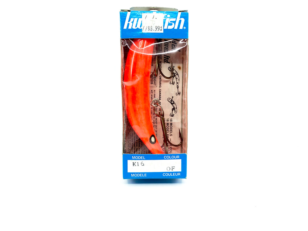 Kwikfish K16 OF Orange Fluorescent Color New in Box Old Stock
