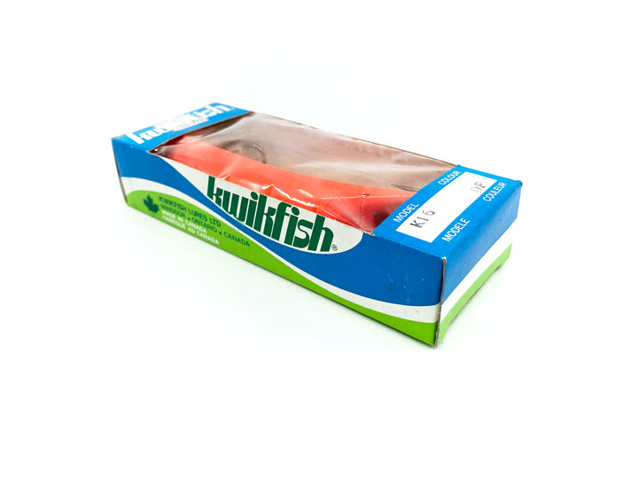 Kwikfish K16 OF Orange Fluorescent Color New in Box Old Stock