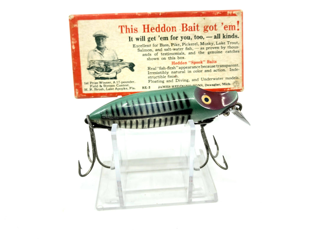 Heddon River Runt 9409XRG Green Shore Minnow Color with Brush Box / Paper