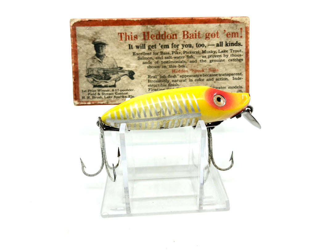 Heddon River Runt 9409XRY Yellow Shore Minnow Color with Brush Box / Paper