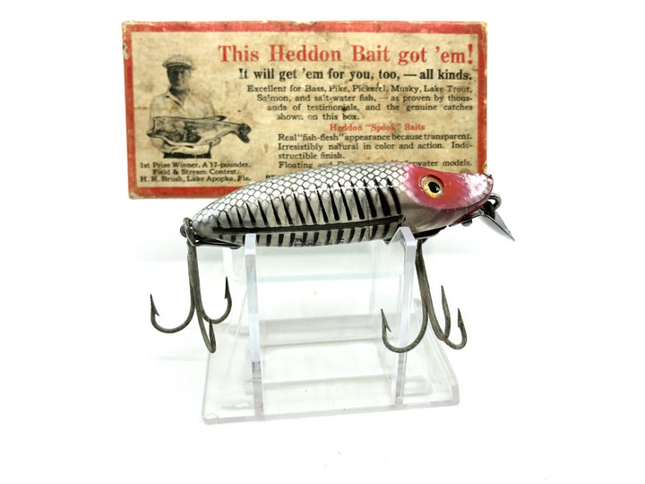 Heddon River Runt 9409XRS Silver Shore Minnow Color with Brush Box / Paper