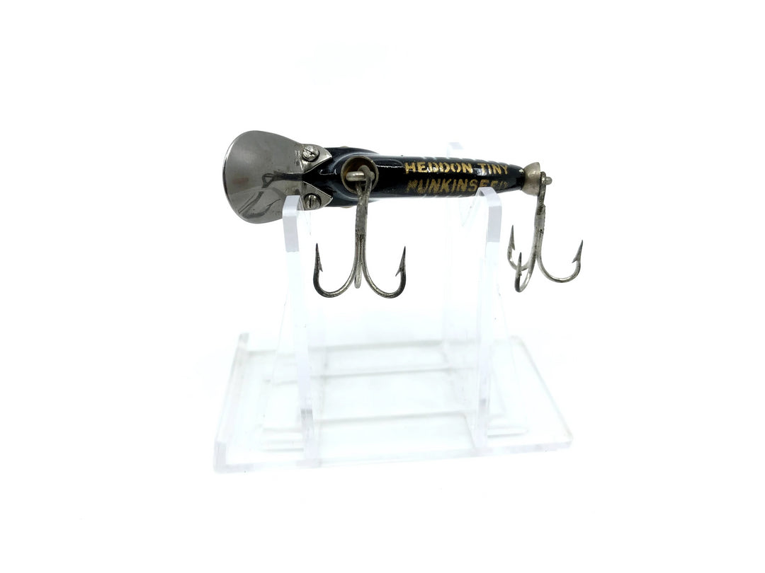 Heddon Tiny Punkinseed 380 XBW Black and White Shore Minnow Color Gold Eyes