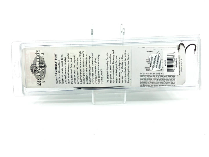 Musky Mania Squirrley Burt Jerk Bait 11" Redneck Color New on Card Old Stock