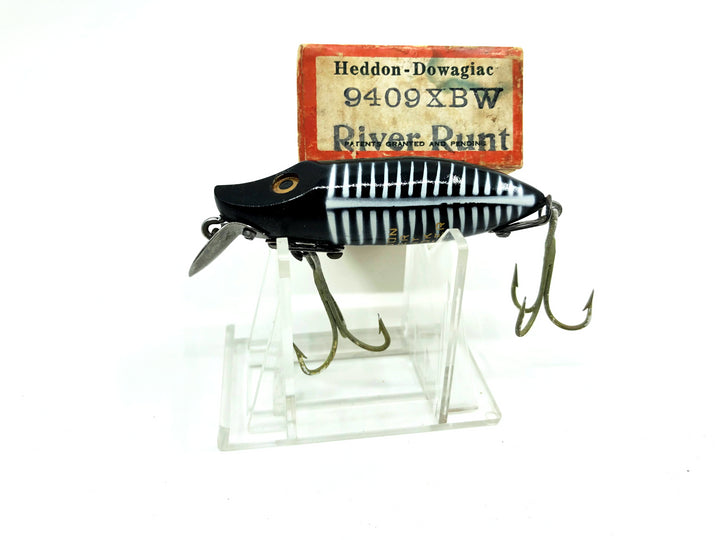Heddon River Runt 9409XBW Black Shore Minnow Color with Brush Box / Paper