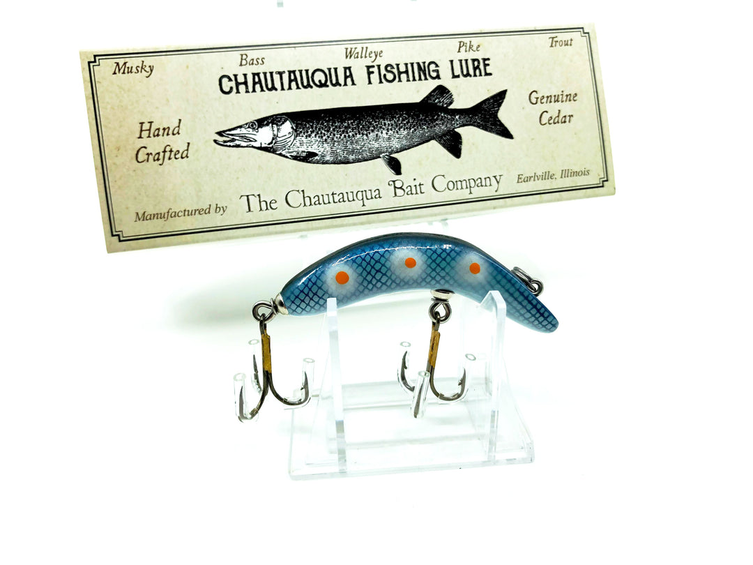 Chautauqua Custom Flat Fish in Blue Tangerine Color