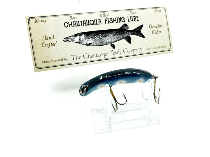 Chautauqua Custom Flat Fish in Blue Tangerine Color