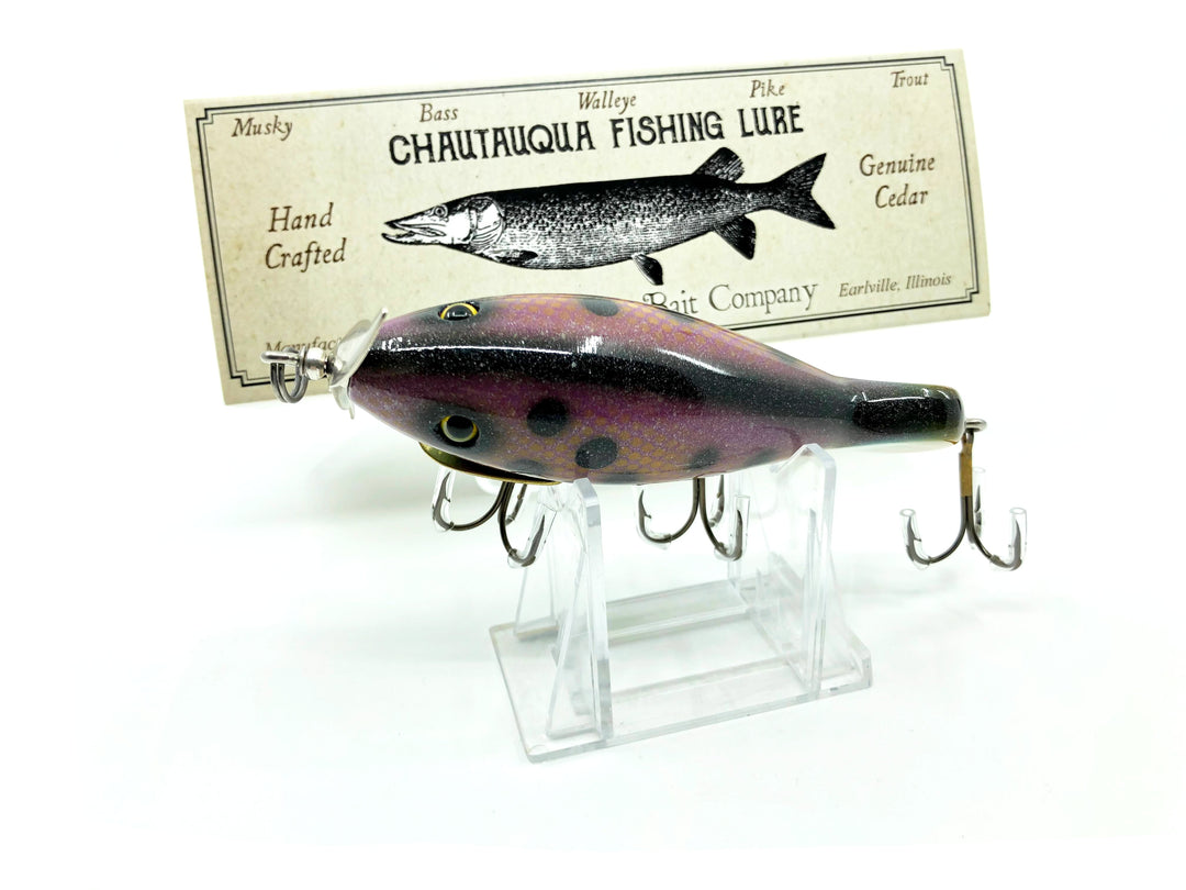 Chautauqua Custom Spindiver in Purple Polkadot Color