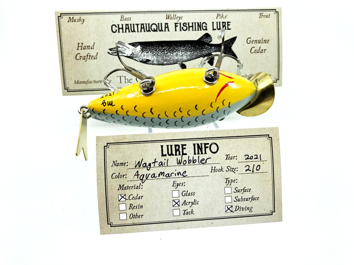 Chautauqua Custom Wagtail Wobbler in Aquamarine Color