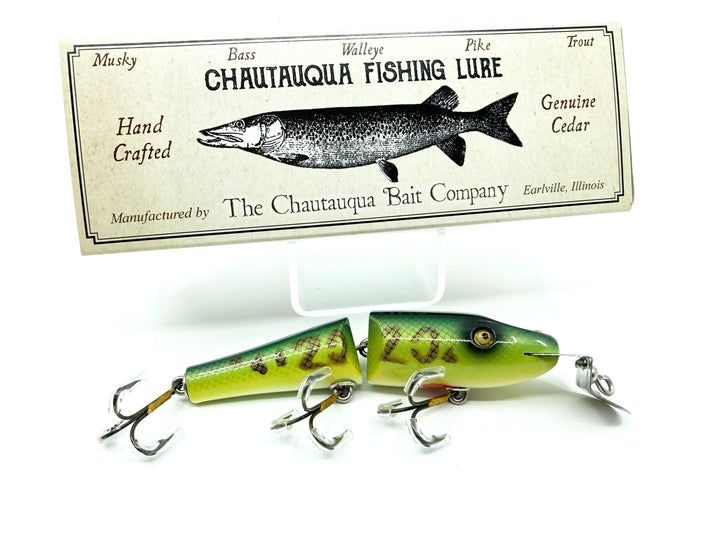 Chautauqua Custom Jointed Pikie Minnow in Perch NFLCC 2020 Color