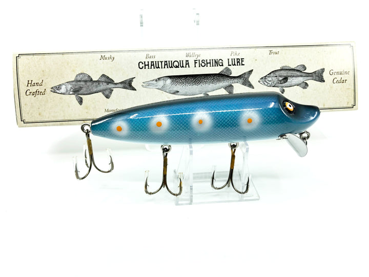 Chautauqua Custom Musky Vamp in Blue Tangerine Color