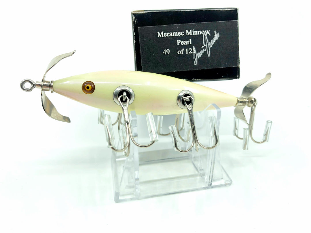 Little Sac Bait Company Meramec Minnow Pearl Color Signed Box 49/125