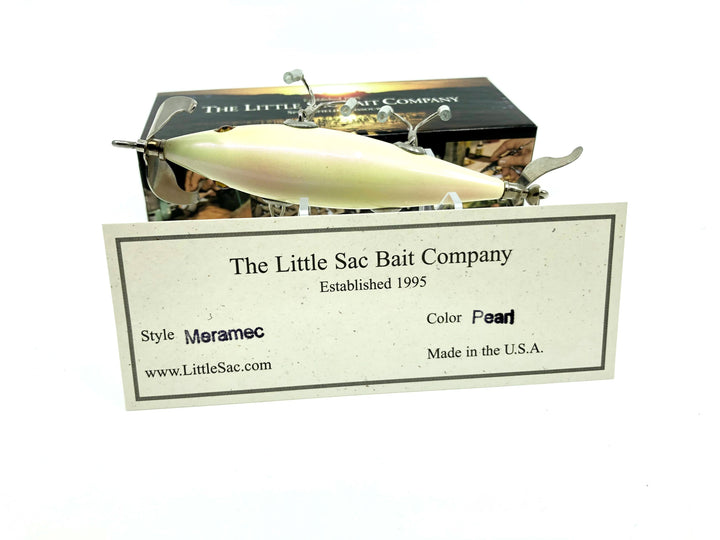 Little Sac Bait Company Meramec Minnow Pearl Color Signed Box 49/125