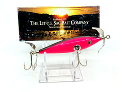 Little Sac Bait Company Niangua Minnow Pink / Black Back Hot Pink 2008 Color Signed Box 69/145