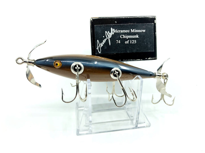 Little Sac Bait Company Meramec Minnow Chipmunk Color Signed Box 74/125