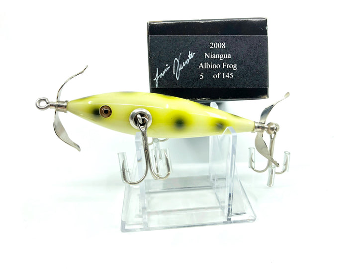 Little Sac Bait Company Niangua Minnow Albino Frog 2008 Color Signed Box 5/145