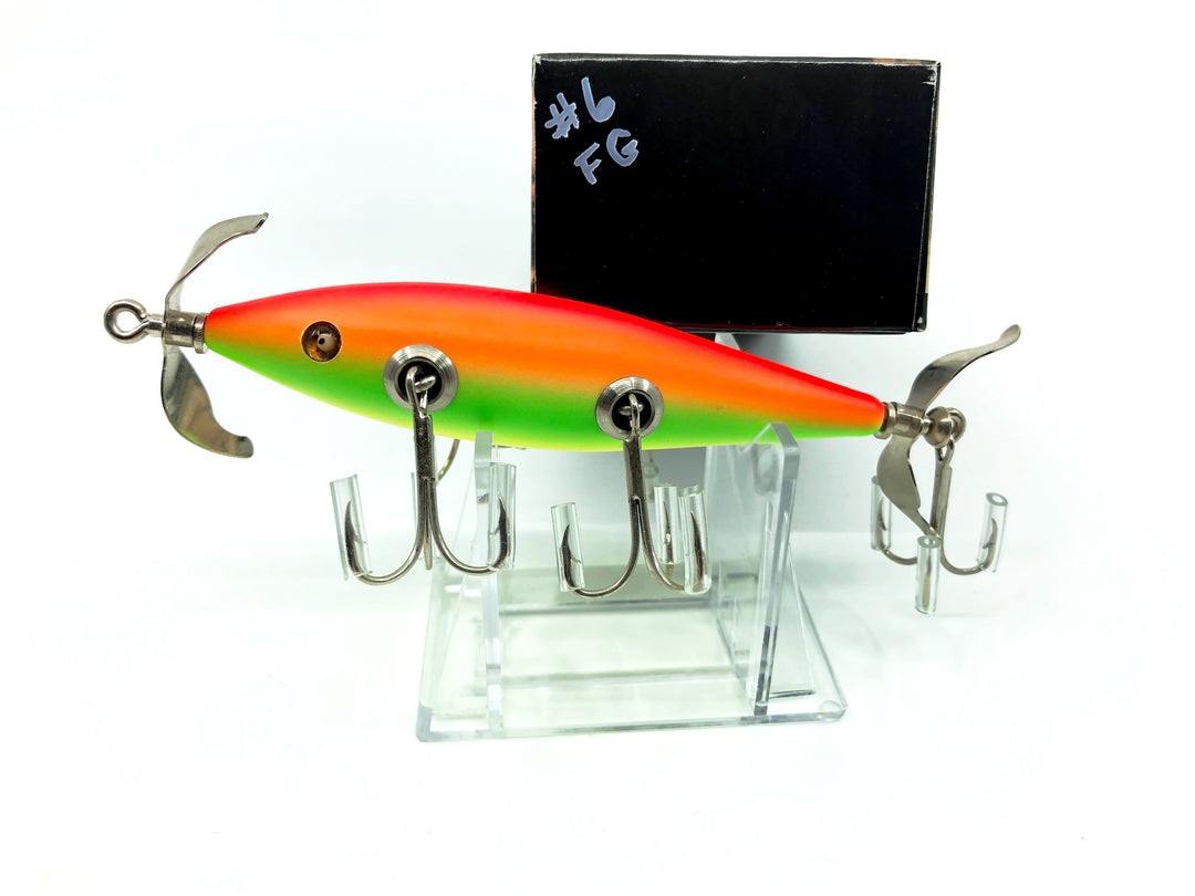 Little Sac Bait Company Meramec Minnow Red/Green Fireglow Color Signed Box 6/125