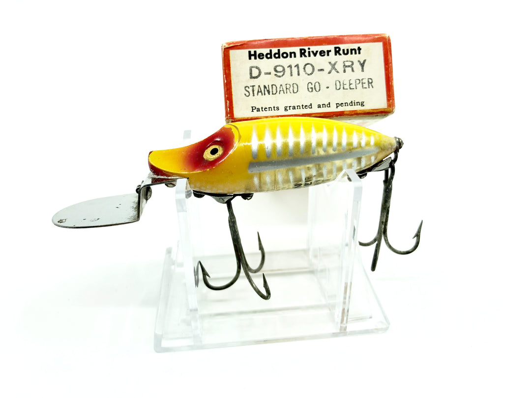 Heddon Standard Go Deeper River Runt D-9110-XRY Yellow Shore Minnow Color with Box