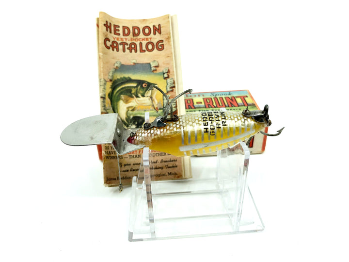 Heddon Standard Go Deeper River Runt D-9110-XRY Yellow Shore Minnow Color with Box