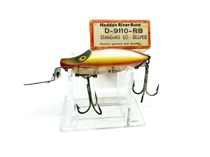 Heddon Standard Go Deeper River Runt D-9110-RB Rainbow Color with Box