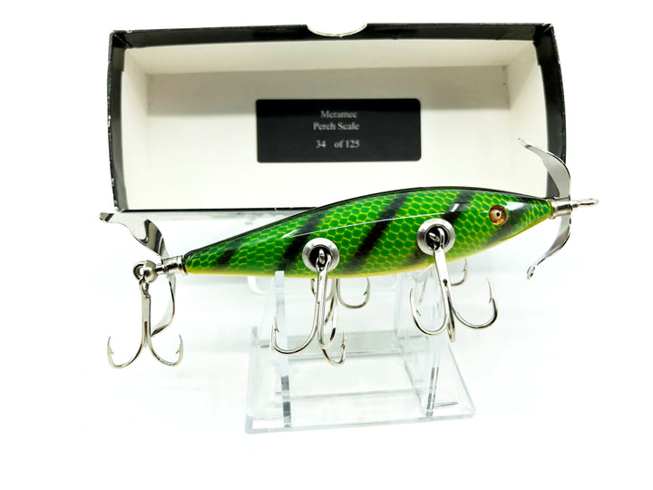 Little Sac Bait Company Meramec Minnow Perch Scale Color Signed Box 34/125