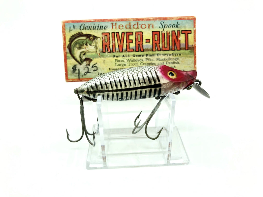 Heddon River Runt Spook Floater 9400-XRS Silver Shore Minnow Color with Box