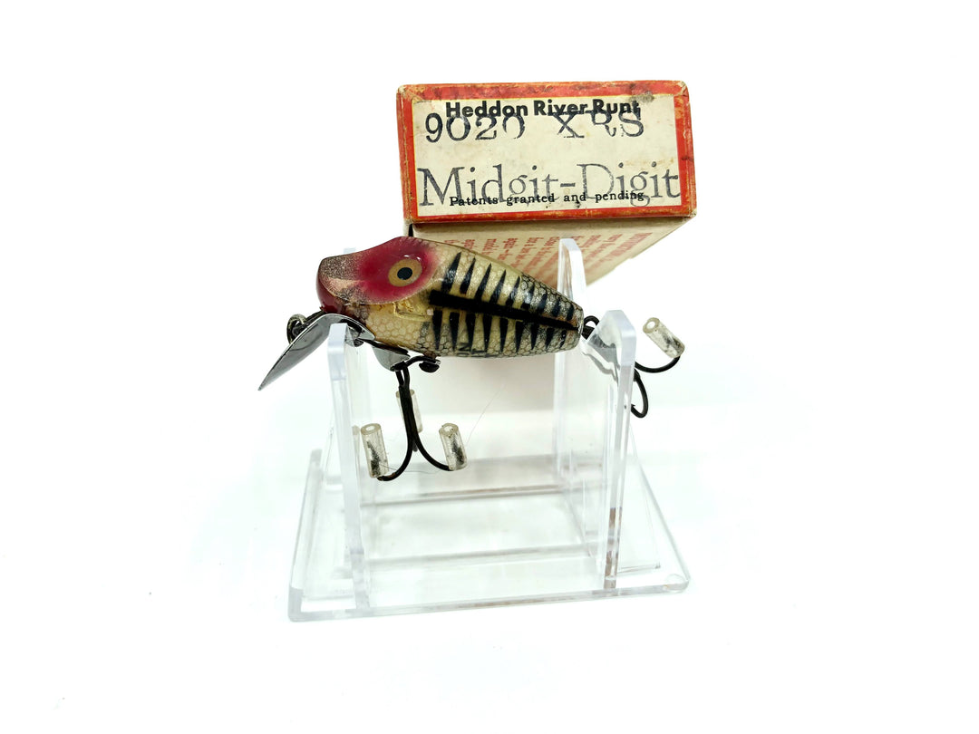 Heddon River Runt Midgit-Digit 9020-XRS Silver Shore Minnow Color with Box